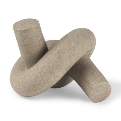 70179 - Otto Sandstone Resin Small Knot Sculpture Decorative Object