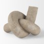70179 - Otto Sandstone Resin Small Knot Sculpture Decorative Object