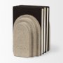 70182 - Empire Sandstone Resin Arc Book End Set