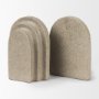 70182 - Empire Sandstone Resin Arc Book End Set