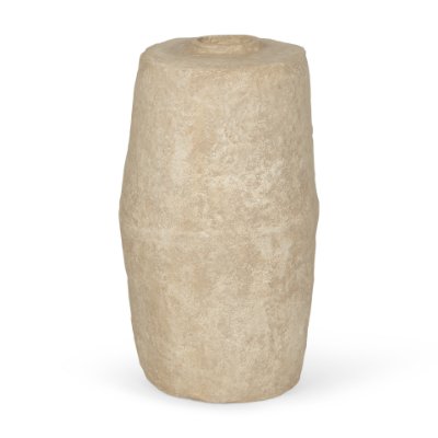 70201 - Rama Large Beige Paper Mache Floor Vase