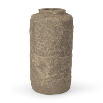 70204 - Bala Small Gray Paper Mache Vase