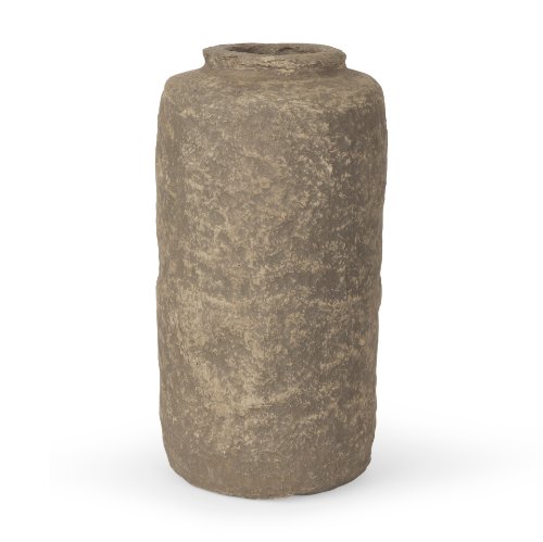 70204 - Bala Small Gray Paper Mache Vase