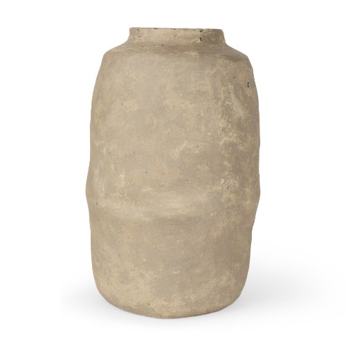 70205 - Bala Large Gray Paper Mache Vase
