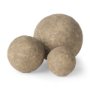 70220 - Sunita Set of 3 Gray Paper Mache Orbs