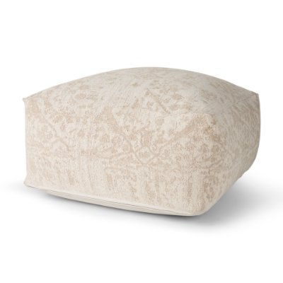 70379 - Khloe Large Cream Pouf