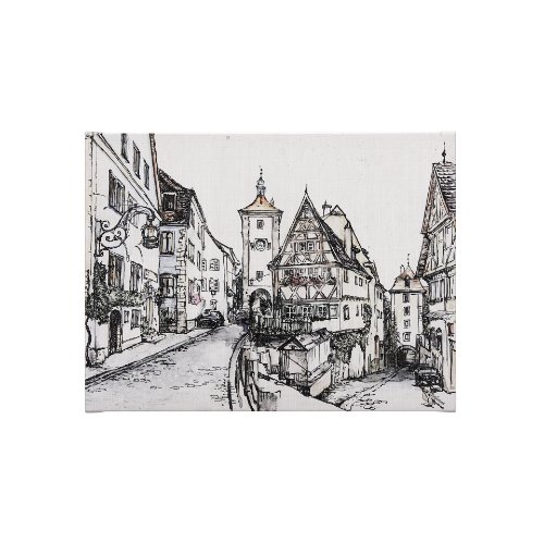 102312-S - Travel memories I by Mercana Studio a Hand Embellished Textured Canvas