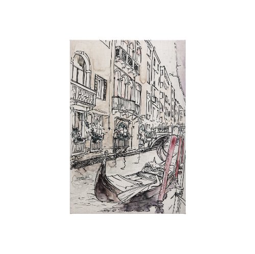 102316-S - Travel memories V by Mercana Studio a Hand Embellished Textured Canvas