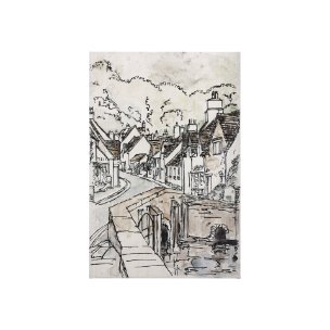 Travel memories VI by Mercana Studio a Hand Embellished Textured Canvas