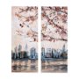 102319-L - City sunset(L) by Mercana Studio a Hand Embellished Textured Canvas