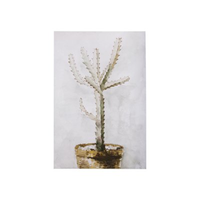 102321-S - Cactus I by Mercana Studio a Hand Embellished Textured Canvas