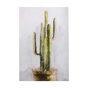 cactus II by Mercana Studio a Hand Embellished Textured Canvas