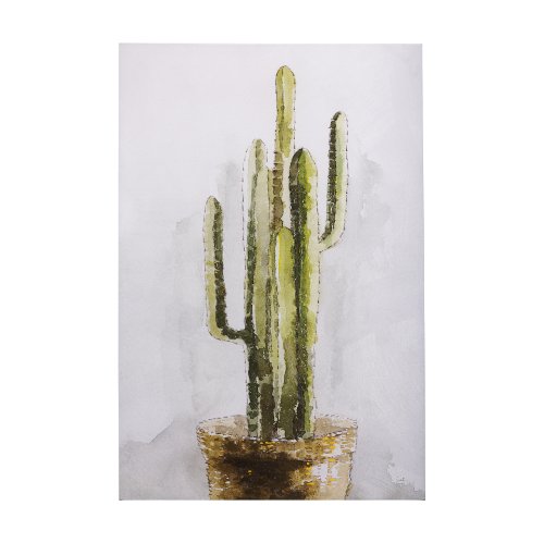 102322-L - cactus II by Mercana Studio a Hand Embellished Textured Canvas