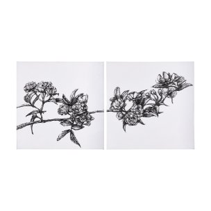 Cherry Blossom I by Mercana Studio a Hand Embellished Textured Canvas