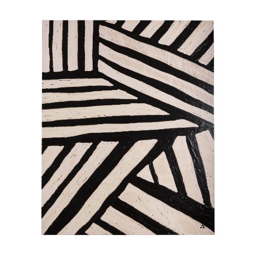 102340-L - Clay Pattern I by Mercana Studio a Hand Embellished Textured Canvas