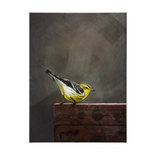 102347-L - Graceful Poise III  (Bay-Breasted Warbler)(42 x 56)