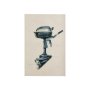 102349-S - Vintage Motor II by Mercana Studio a Hand Embellished Textured Canvas