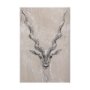 102352-L - Sketch of animal III (Antelope) by Mercana Studio a Hand Embellished Textured Canvas