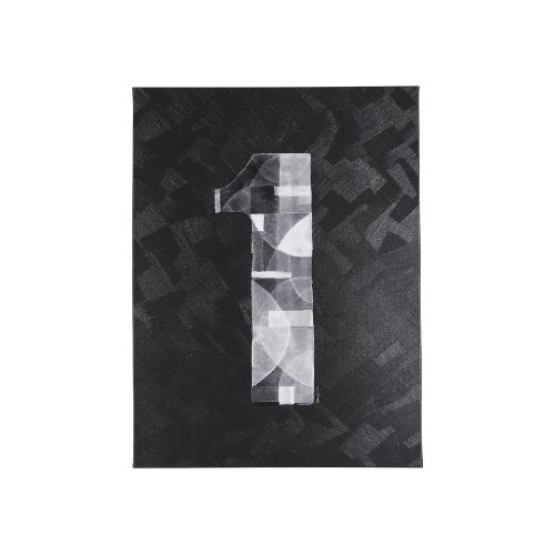 102361-S - Numbers I by Mercana Studio a Hand Embellished Textured Canvas