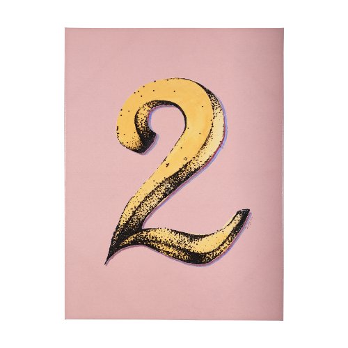 102362-L - Numbers II by Mercana Studio a Hand Embellished Textured Canvas