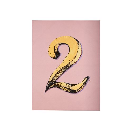 102362-S - Numbers II by Mercana Studio a Hand Embellished Textured Canvas