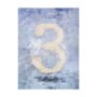 102363-L - Numbers III by Mercana Studio a Hand Embellished Textured Canvas