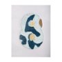 102368-L - Numbers VIII by Mercana Studio a Hand Embellished Textured Canvas