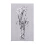 102372-L - Botanical sketches II (Grey) by Mercana Studio a Hand Embellished Textured Canvas