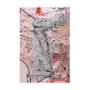 102380-L - Graffiti Sculpture IV by Mercana Studio a Hand Embellished Textured Canvas
