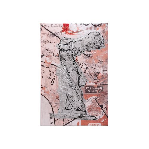 102380-S - Graffiti Sculpture IV by Mercana Studio a Hand Embellished Textured Canvas