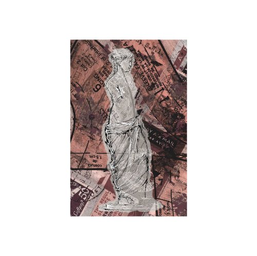 102381-S - Graffiti Sculpture V by Mercana Studio a Hand Embellished Textured Canvas