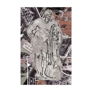 Graffiti sculpture VI by Mercana Studio a Hand Embellished Textured Canvas