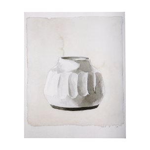 Vessel I by Mercana Studio a Hand Embellished Textured Canvas