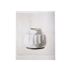 Vessel I by Mercana Studio a Hand Embellished Textured Canvas