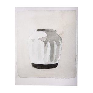 Vessel II by Mercana Studio a Hand Embellished Textured Canvas