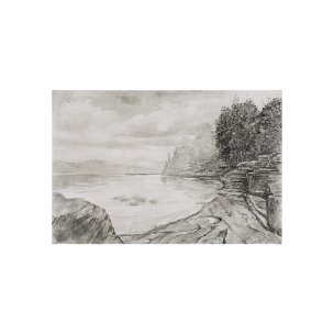 West Coast Chronicles II by Mercana Studio a Hand Embellished Textured Canvas