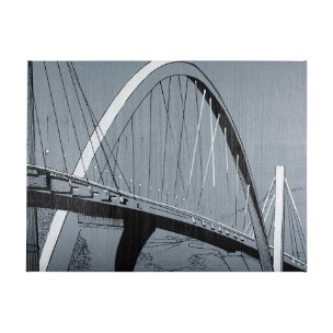 Bridge I  by Mercana Studio a Hand Embellished Textured Canvas