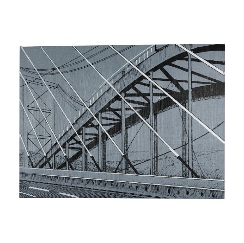 102407-L - Bridge II by Mercana Studio a Hand Embellished Textured Canvas