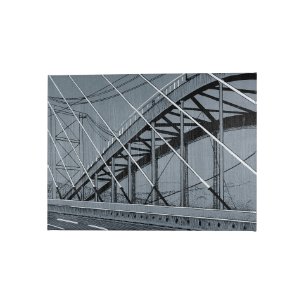Bridge II by Mercana Studio a Hand Embellished Textured Canvas