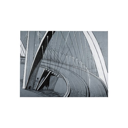 102408-S - Bridge III by Mercana Studio a Hand Embellished Textured Canvas