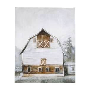 Old Barn II by Mercana Studio a Hand Embellished Textured Canvas