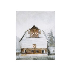 Old Barn II by Mercana Studio a Hand Embellished Textured Canvas