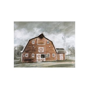 Old Barn IV by Mercana Studio a Hand Embellished Textured Canvas