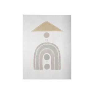 Pavilion Neutral I by Mercana Studio a Hand Embellished Textured Canvas