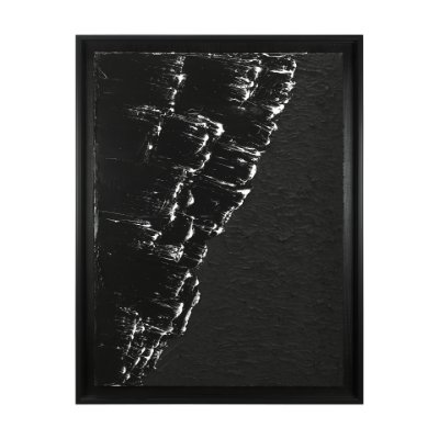 102417-FCO - Shoreline by Studio M a handmade Original Framed Canvas 3D Textured Artwork