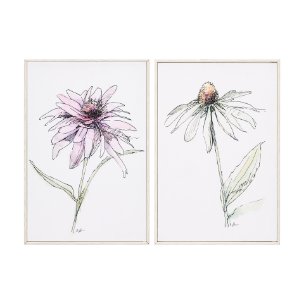 Echinacea I by Mercana Studio a Hand Embellished Textured Framed Art Print