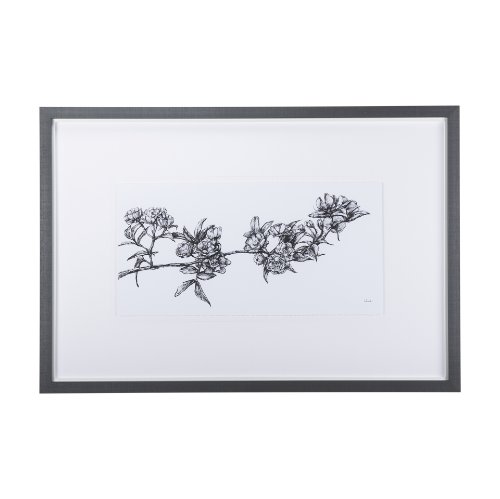 14438 - Cherry Blossom I by Mercana Studio a Hand Embellished Textured Framed Art Print Matted under Glass