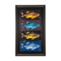 14440 - Largemouth Bass Print 4 in 1 by Mercana Studio a Hand Embellished Textured Framed Art Print