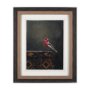 14482 - Graceful Poise I (House Finch) by Mercana Studio a Hand Embellished Framed Art Print Matted under Gl