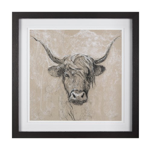 14486 - Sketch of Animal VIII by Mercana Studio Hand Embellished Framed Art Print Matted under Glass